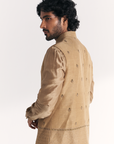 Yawar Green Nehru Jacket Set