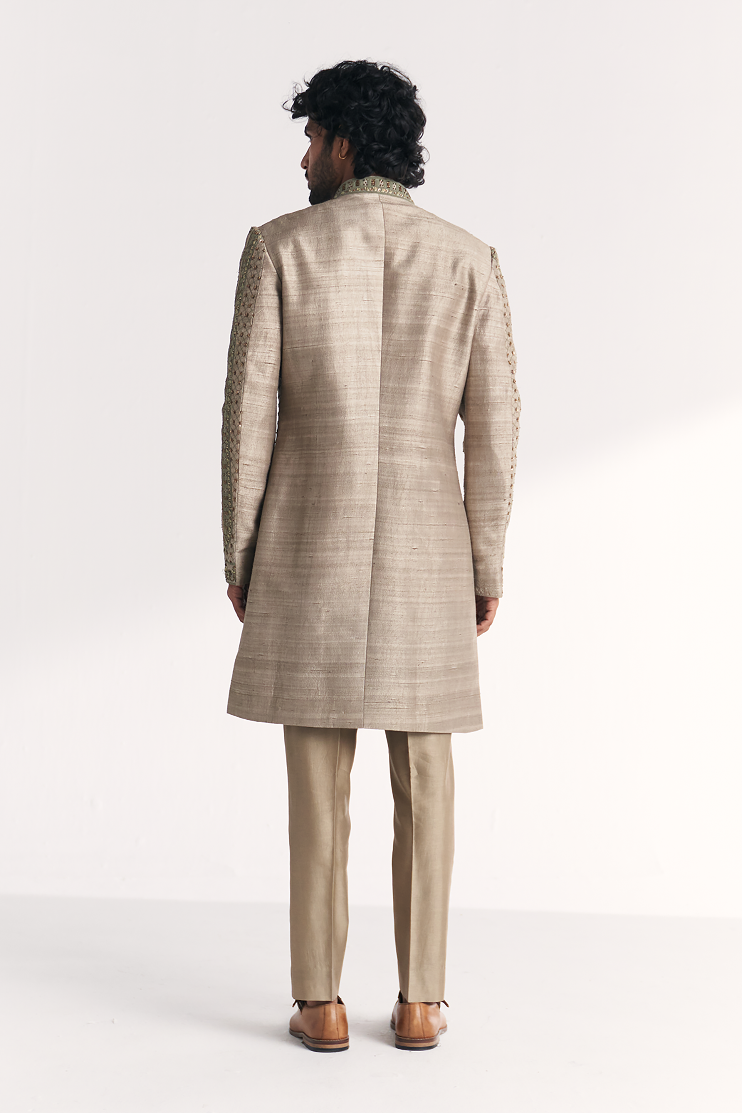 Karan Green Achkan Set