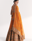 Mor Mustard Lehenga Set