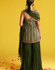Reema Green Sharara Set
