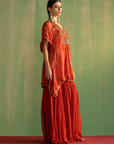 Nyla Rust Kaftan Set
