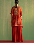 Nyla Rust Kaftan Set