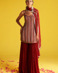 Reema Mahroon Sharara Set