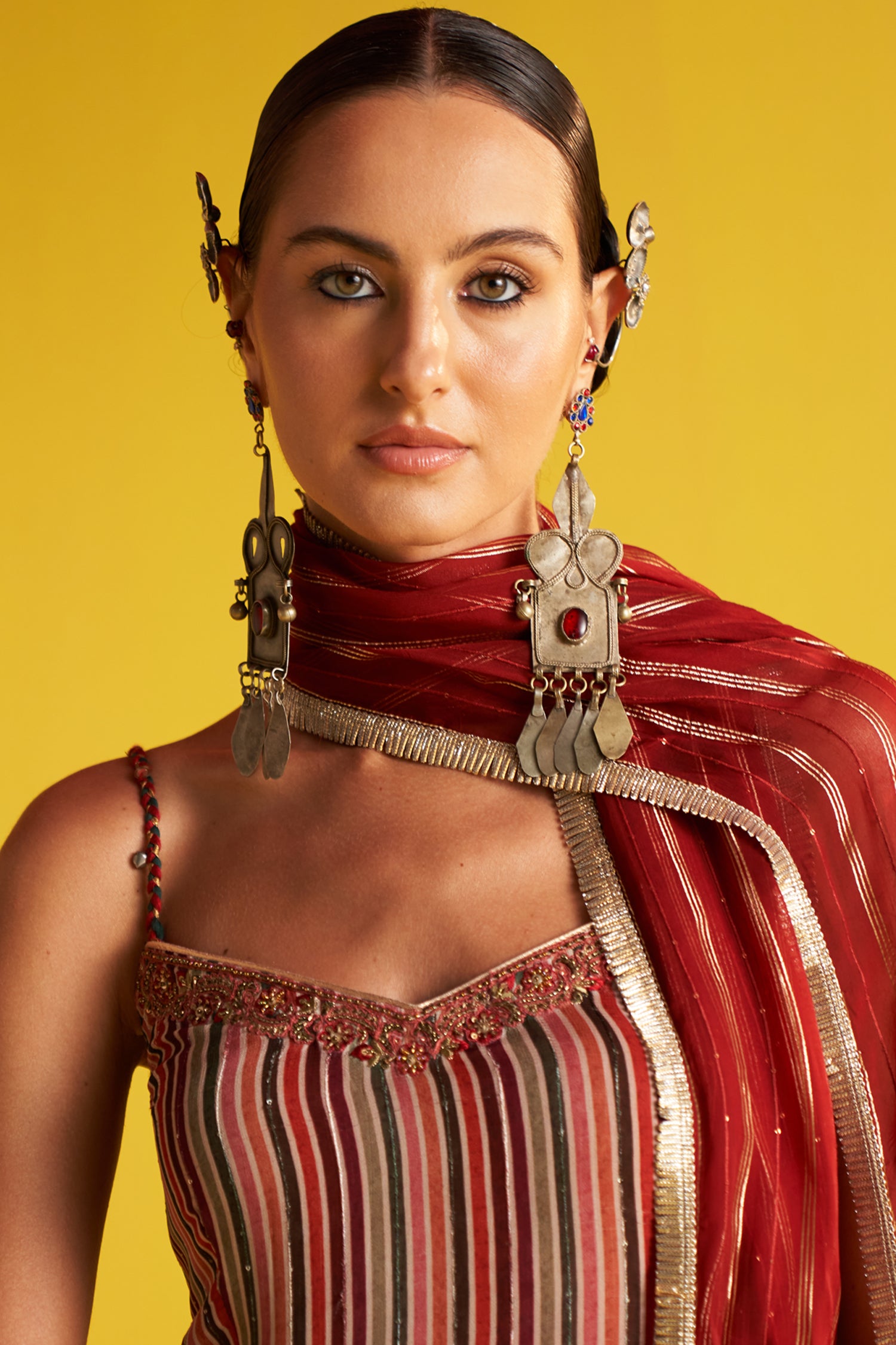 Reema Mahroon Sharara Set