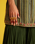 Reema Green Sharara Set
