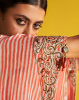 Preeti Peach Kaftan Set