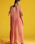 Preeti Peach Kaftan Set