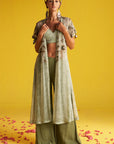 Arna Green Gharara Set