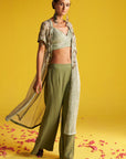 Arna Green Gharara Set