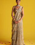 Sarina Green Saree Set