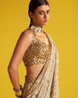 Sarina Green Saree Set