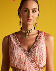 Pia Orange Anarkali Set