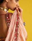 Kirti Orange Saree Set
