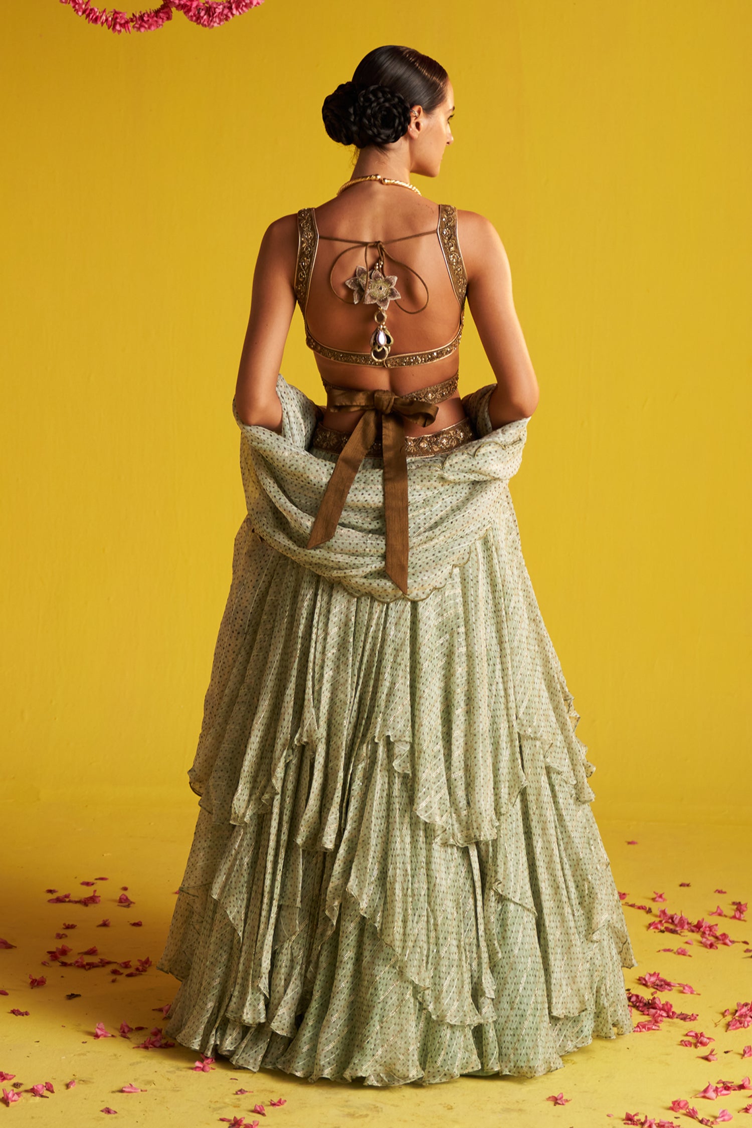 Sana Green Lehenga Set