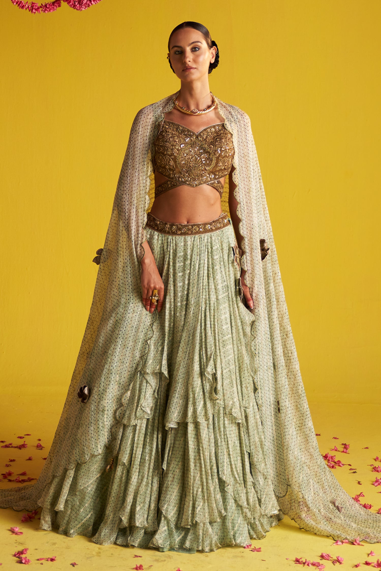 Sana Green Lehenga Set