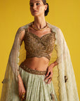 Sana Green Lehenga Set