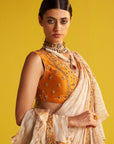 Veda Yellow Saree Set