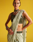 Sera Green Saree Set