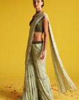 Sera Green Saree Set