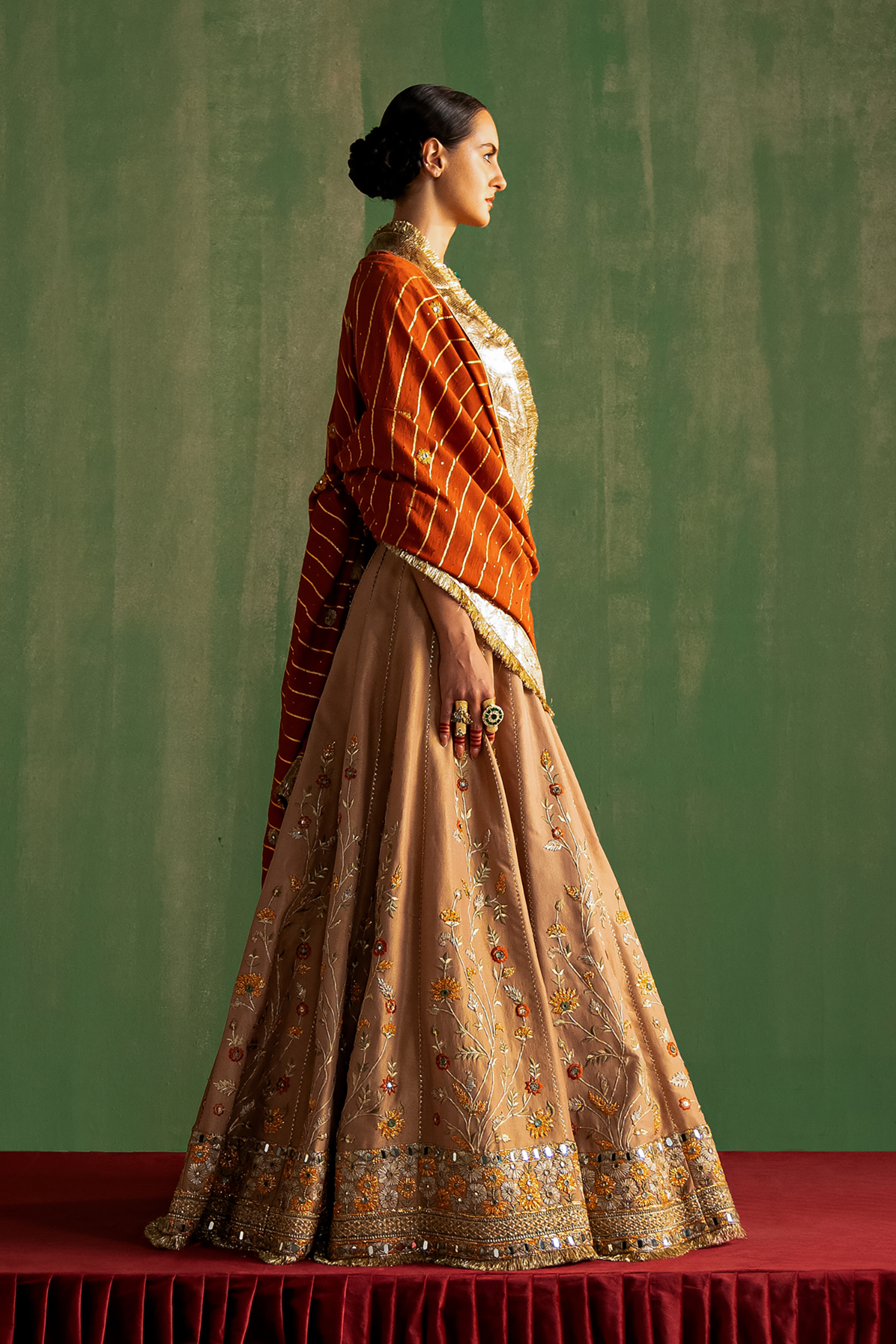 Tanuja Beige Lehenga Set