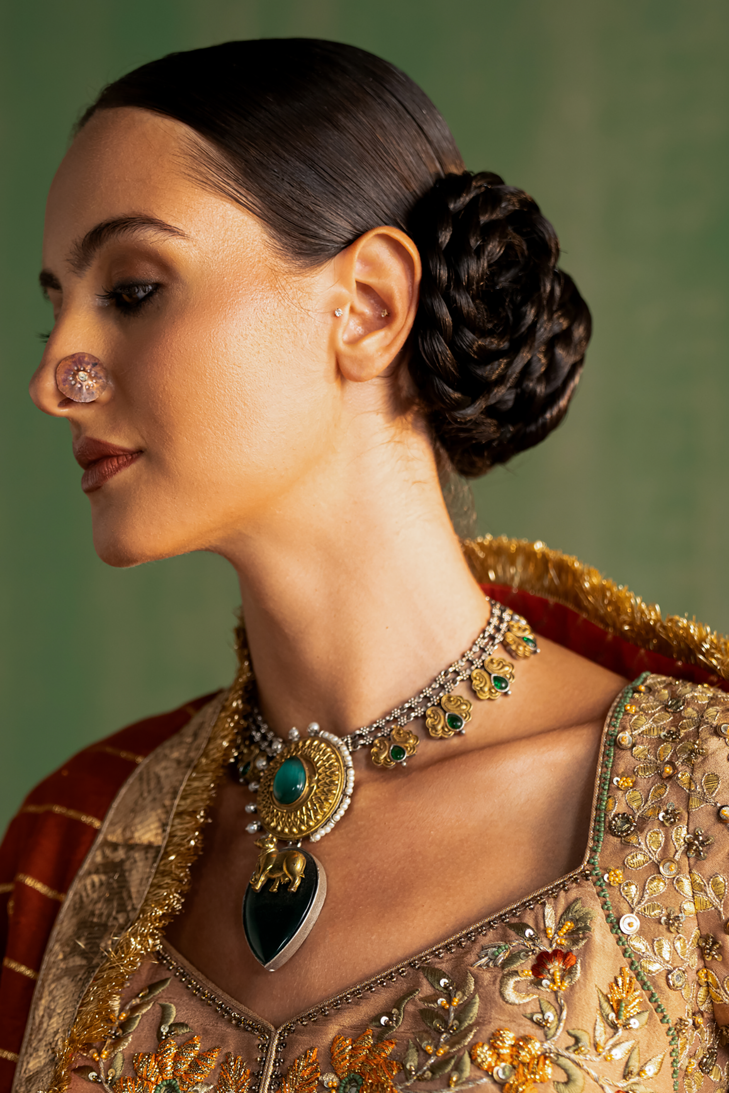 Tanuja Beige Lehenga Set