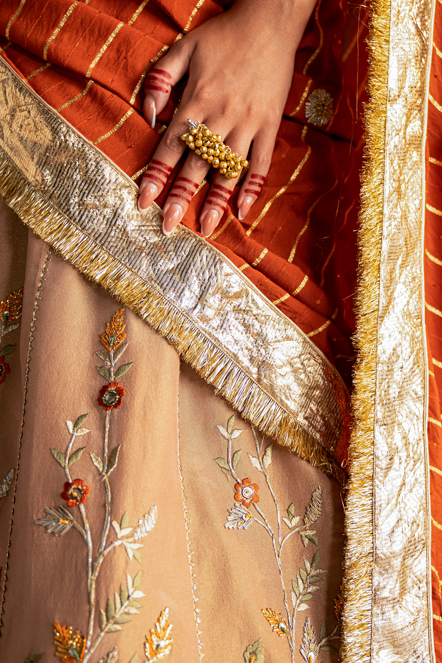Tanuja Beige Lehenga Set