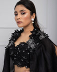 Moonlit Cape and Drape Skirt Set
