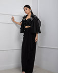Moonlit Cape and Drape Skirt Set