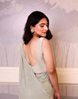 Green Cape Saree