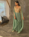 Zelenka Gathered Top With Gathered Pants