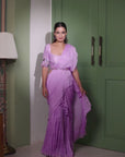 Lilac Saree