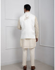Gilded Ivory Nehru and Kurta Set