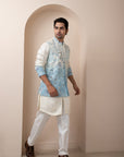 Arctic Pearl Nehru and Kurta Set