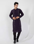 Dark Raven Nehru and Kurta Set