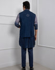 Azure Frost Nehru and Kurta Set