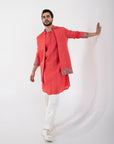 Coral Red Nehru