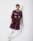 Merlot Bliss Nehru and Kurta Set