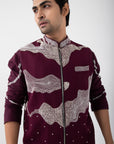 Merlot Bliss Nehru and Kurta Set
