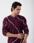 Merlot Bliss Nehru and Kurta Set