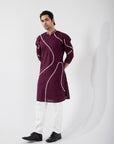 Merlot Bliss Nehru and Kurta Set
