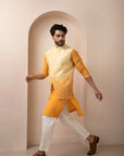 Sweer Nectar Yellow Nehru and Kurta Set