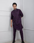 Purple Onyx Nehru and Kurta Set