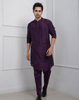Purple Onyx Nehru and Kurta Set