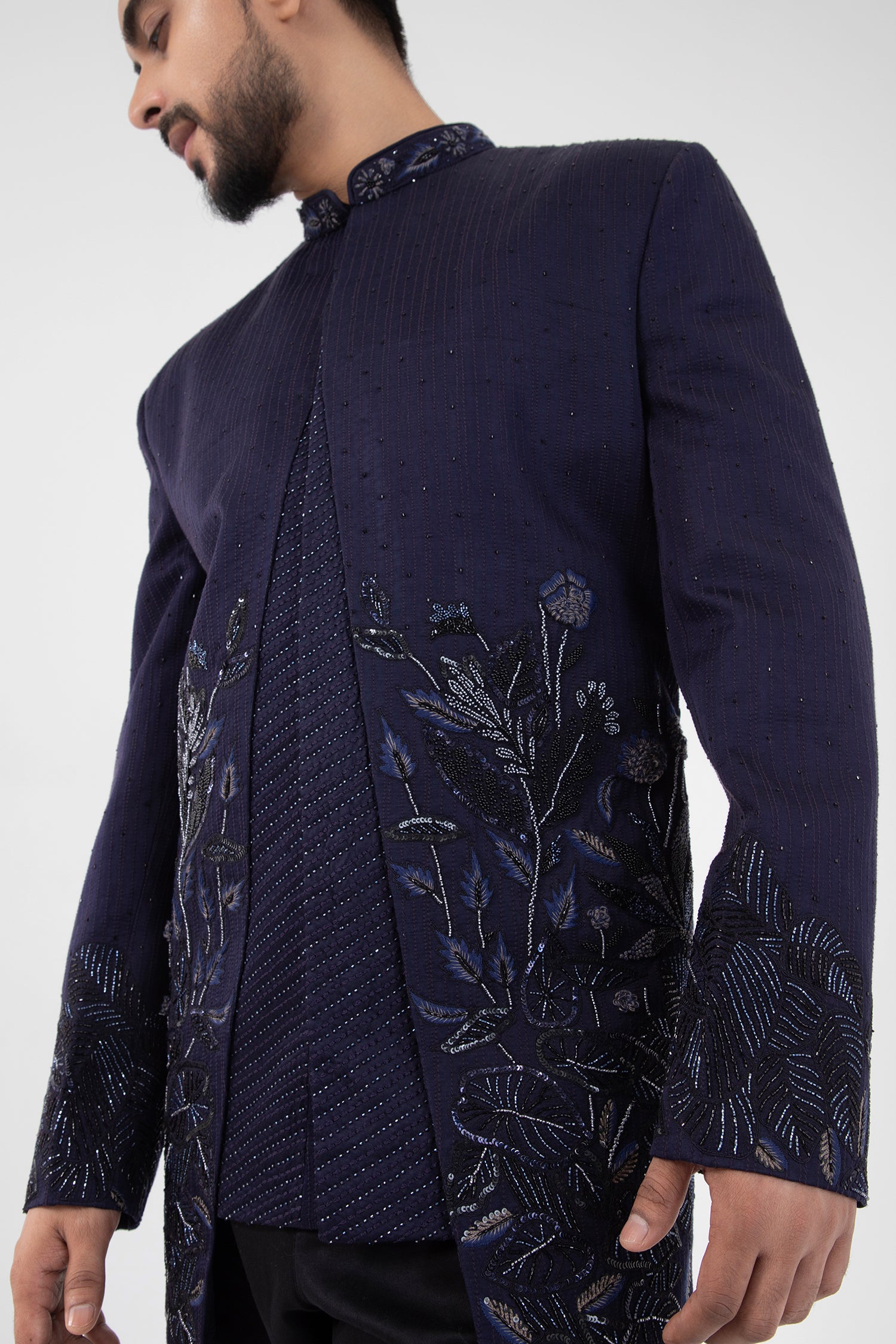 Indigo Sky Bandhgala Set