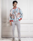 Serenity Crane Bomber Jacket