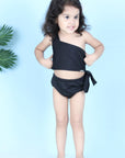 Two Piece Costume with Off Shoulder and Side Knot