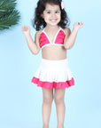 Two Piece Costume with Back Knot Ans Skirt
