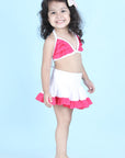 Two Piece Costume with Back Knot Ans Skirt