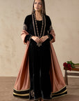 Monarch Black Velvet Suit Set