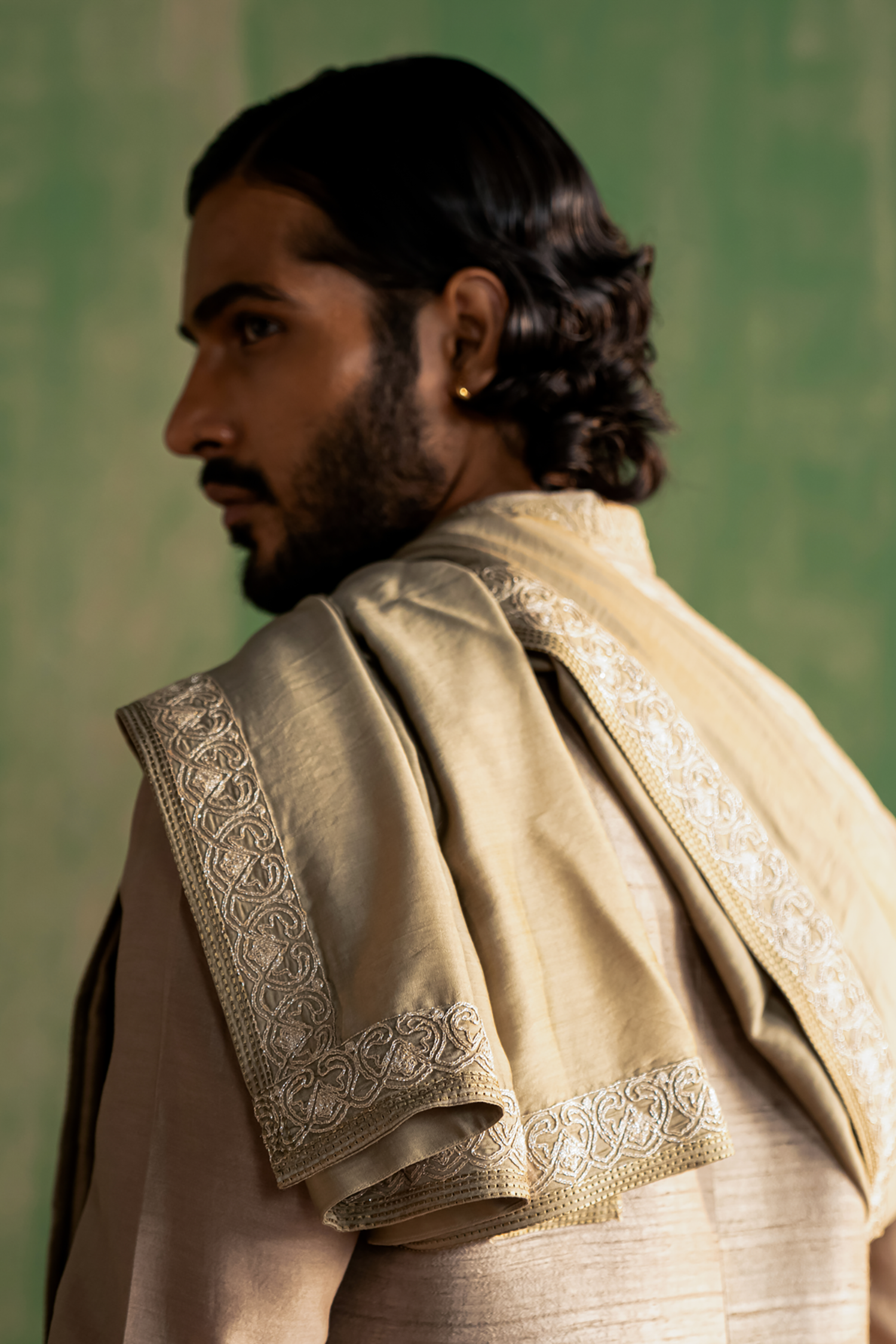 Sairaj Grey Bandi Set